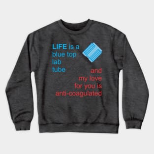 Blue Top Lab Tube Crewneck Sweatshirt